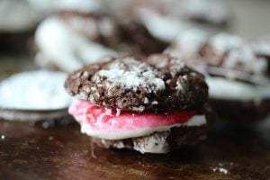 Chocolate Crackle Cookie Sandwiches Just Crumbs Blog by Suzie Durigon
