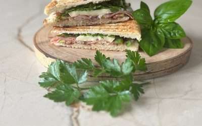 Prosciutto, Arugula, Brie and Fig Jam Panini – plus a Cool Hack!