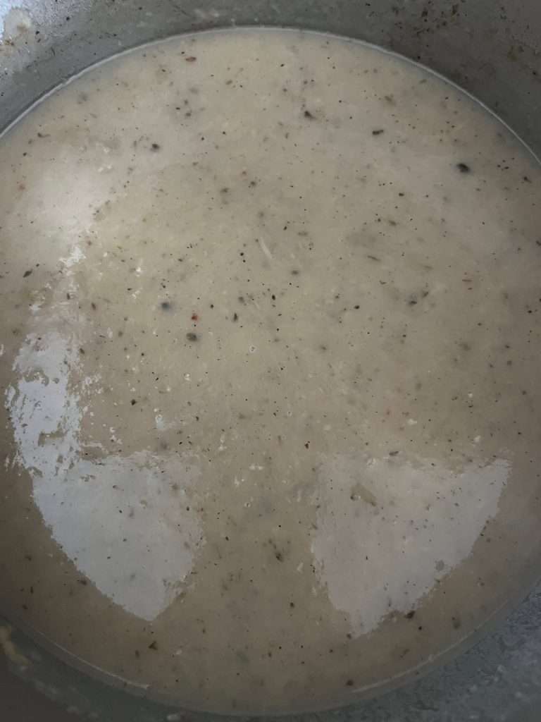 Winter Leek, Potato and Kale Soup Just Crumbs by Suzie Durigon