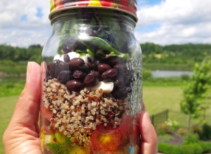 Greek Inspired Salad in a Jar