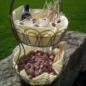 Party Essentials: How to Create a Marshmallow Station for an Outdoor Party how to create a marshmallow station