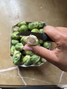 how to prep brussel sprouts