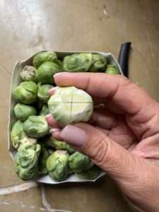 how to prep brussel sprouts