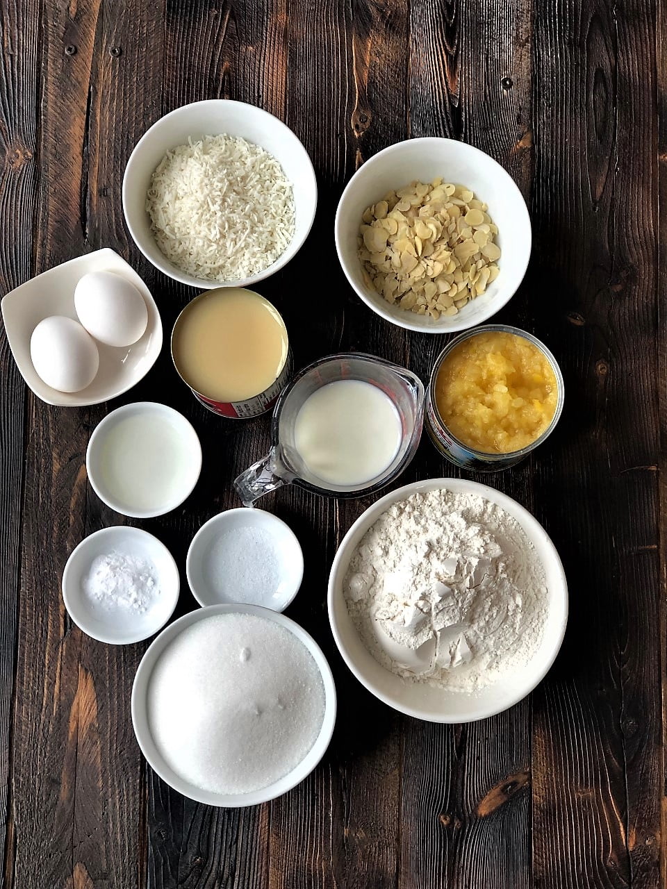 ingredients for coconut cake