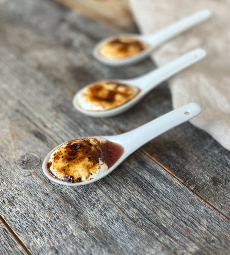Brûléed Yogurt Spoons