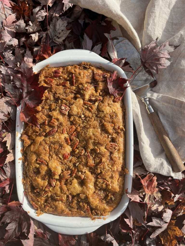 pumpkin streusel cake