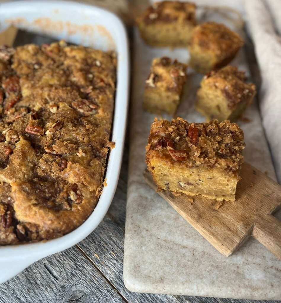 pumpkin streusel cake