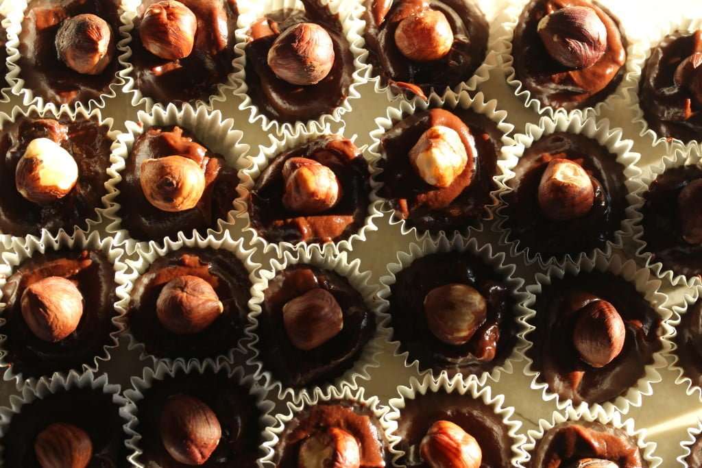 Chocolate Nutella Hazelnut Bites