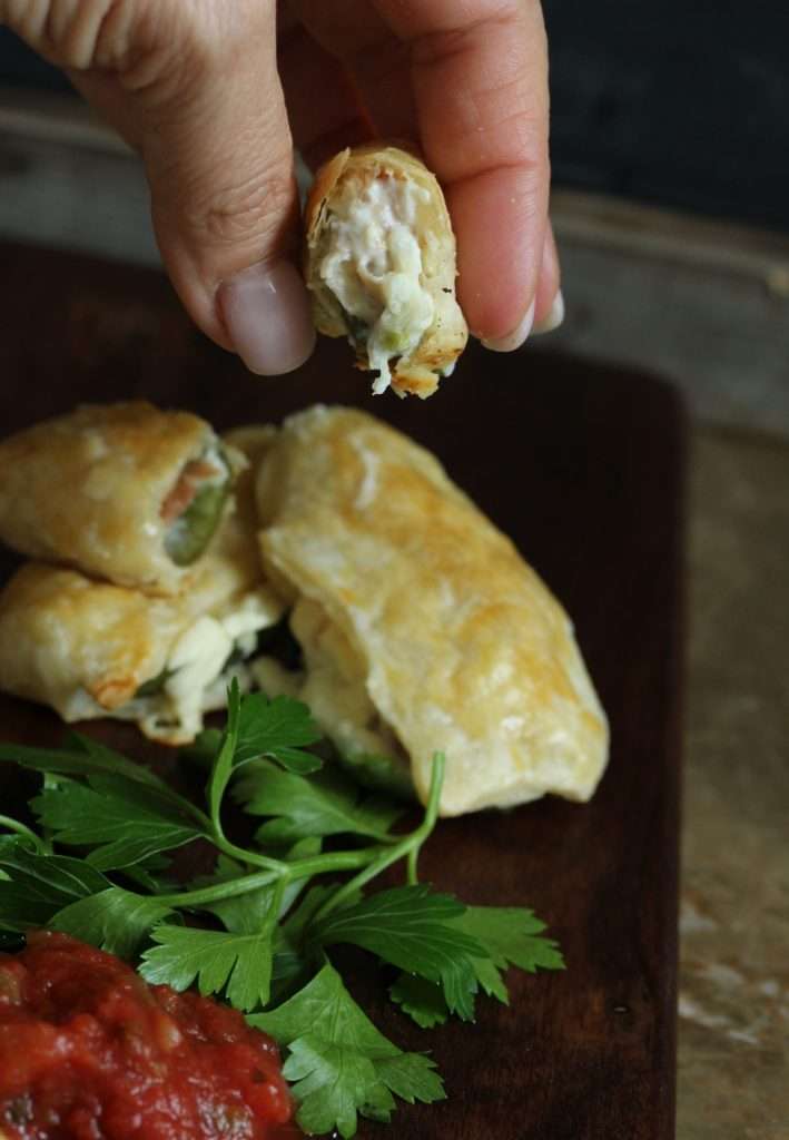 Puff Pastry Wrapped Prosciutto Jalapeno Poppers jalapeno poppers