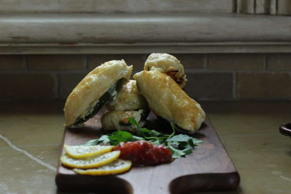 Puff Pastry Wrapped Prosciutto Jalapeno Poppers jalapeno poppers