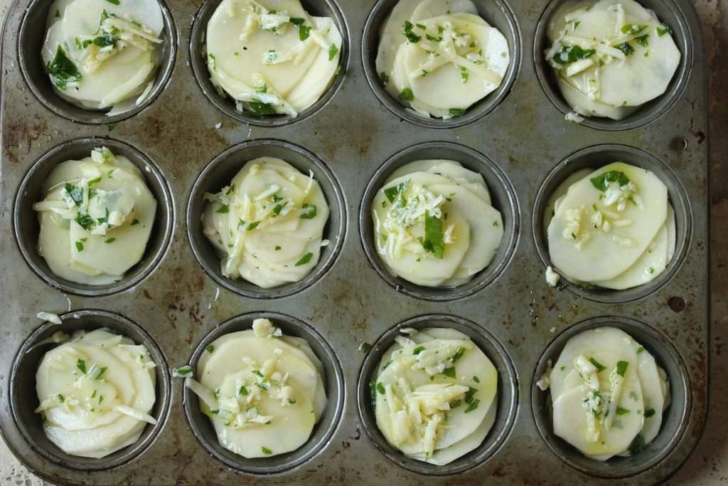 potato stacks