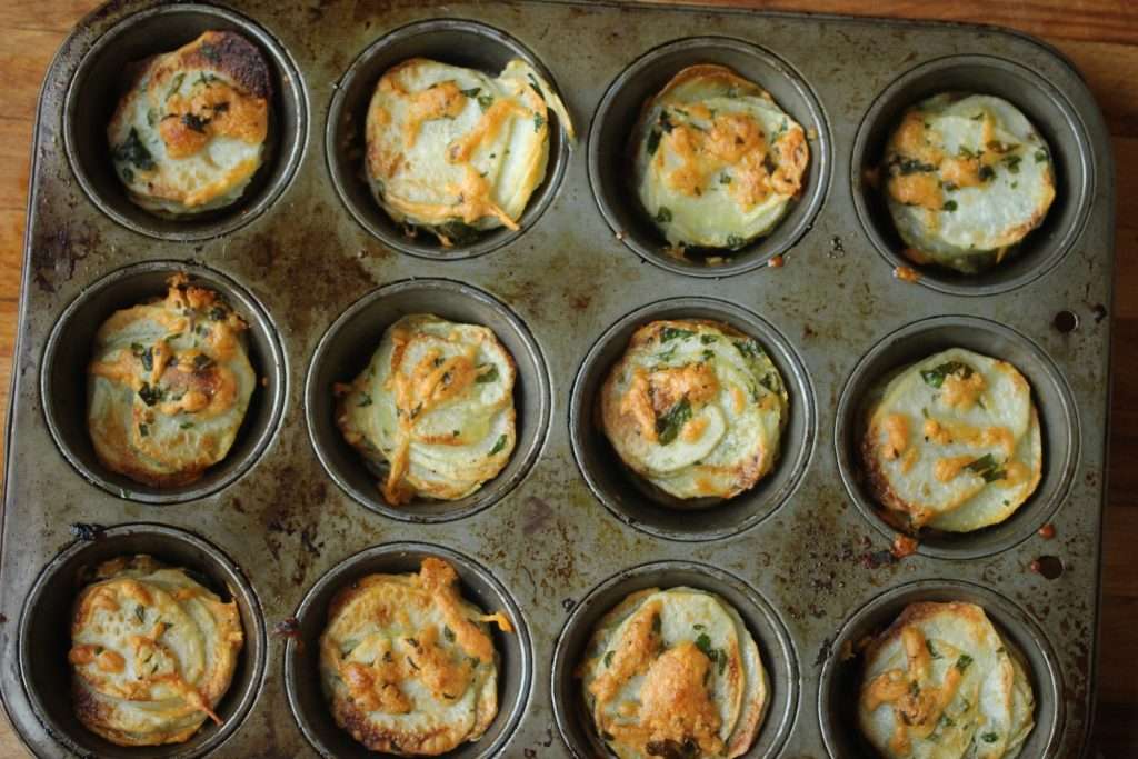 potato stacks