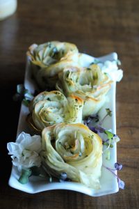 Pretty Potato Stacks/Roses Just Crumbs Blog by Suzie Duringon