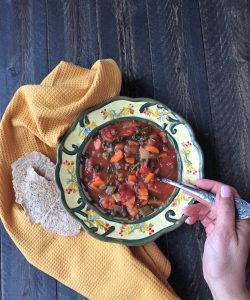 The Best Lentil Soup on the Planet! Just Crumbs Blog by Suzie Duringon