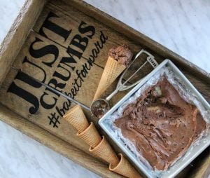 How to Make the Best Vegan Ice Cream: Chocolate Peanut Butter "Nice" Cream Just Crumbs Blog by Suzie Durigon
