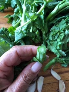 How to Cook this Popular Italian Green: Linguini with Garlic Rapini and Seared Scallops Just Crumbs Blog by Suzie Duringon