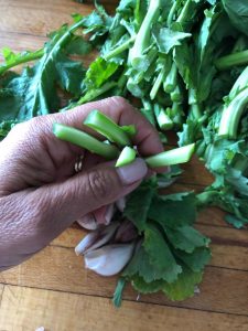 How to Cook this Popular Italian Green: Linguini with Garlic Rapini and Seared Scallops Just Crumbs Blog by Suzie Duringon