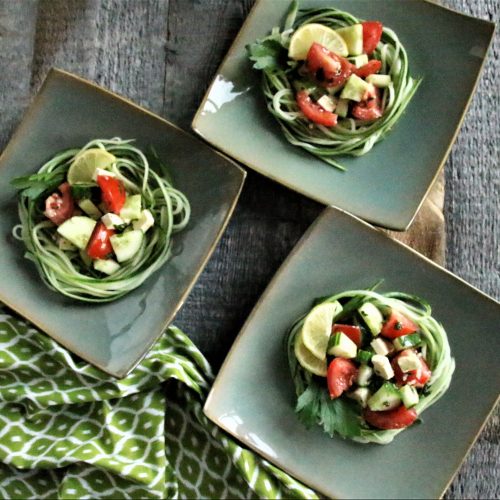 party essentials: greek salad nests