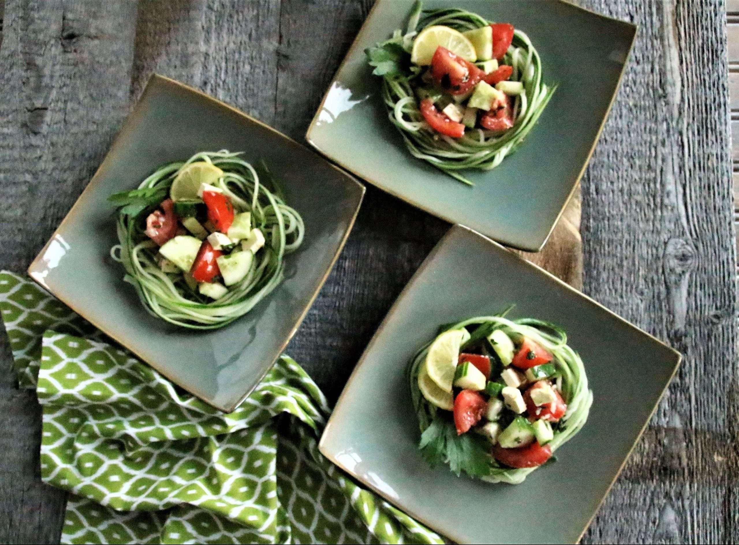 Party Essentials: Greek Salad Nests