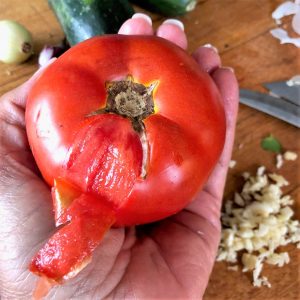 Fresh No-Cook Tomato Sauce Just Crumbs Blog by Suzie Durigon