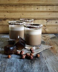 the best iced hazelnut mocha latte