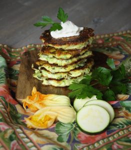 A Healthier Zucchini Fritter: Baked Zucchini Tots Just Crumbs Blog by Suzie Duringon