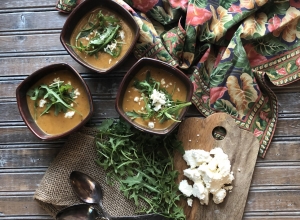An Unrecipe:  Roasted Onion and Squash Soup