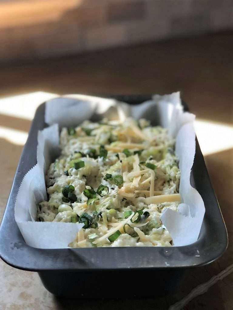 Cheesy Savoury Zucchini Quick Bread