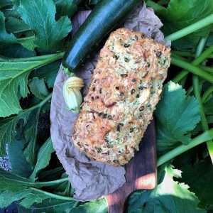 Cheesy Savoury Zucchini Quick Bread