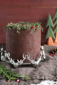 Chocolate Pine Trees: How to Decorate a Holiday Cake Just Crumbs Blog by Suzie Durigon