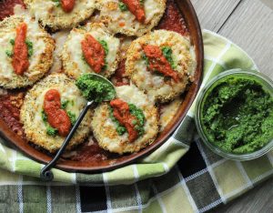 Good-For-You Baked Eggplant Parmigiana Just Crumbs Blog by Suzie Duringon