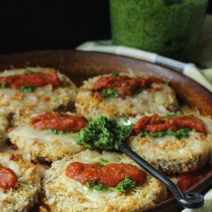 Good-For-You Baked Eggplant Parmigiana Just Crumbs Blog by Suzie Duringon