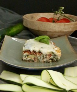 Homemade Béchamel Topped Bolognese Zucchini Lasagna Just Crumbs Blog by Suzie Durigon