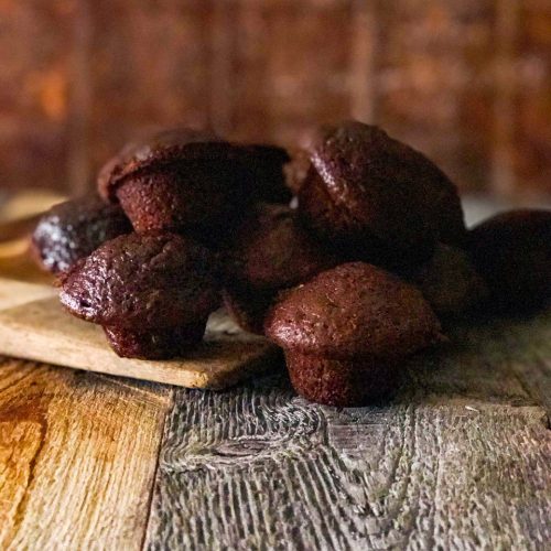 Sourdough Chocolate and Peanut Butter Brownie Bites