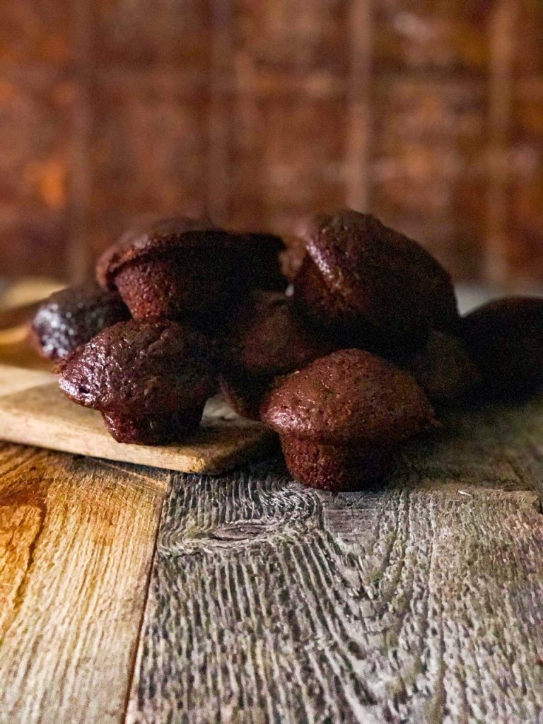 Sourdough Chocolate and Peanut Butter Brownie Bites