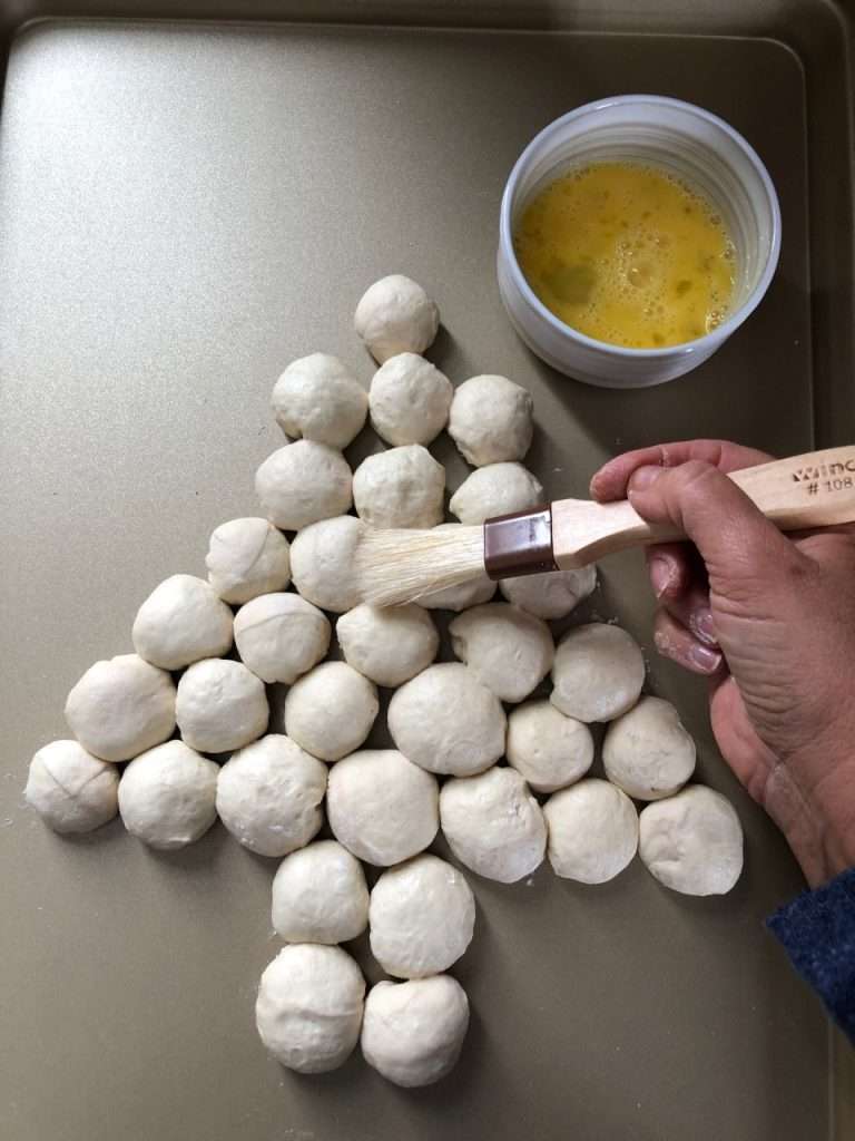 Stuffed Bread Christmas Tree