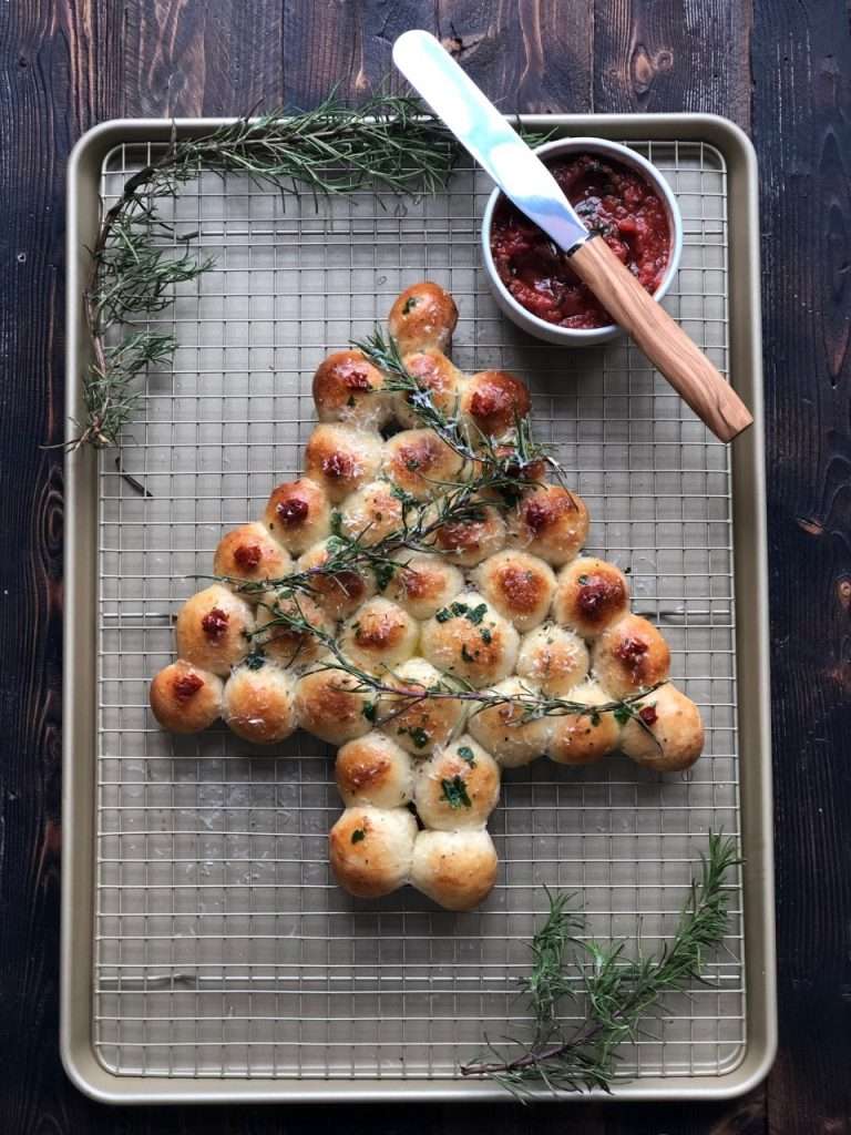 Stuffed Bread Christmas Tree