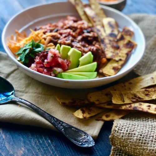 hearty vegetarian game day chili