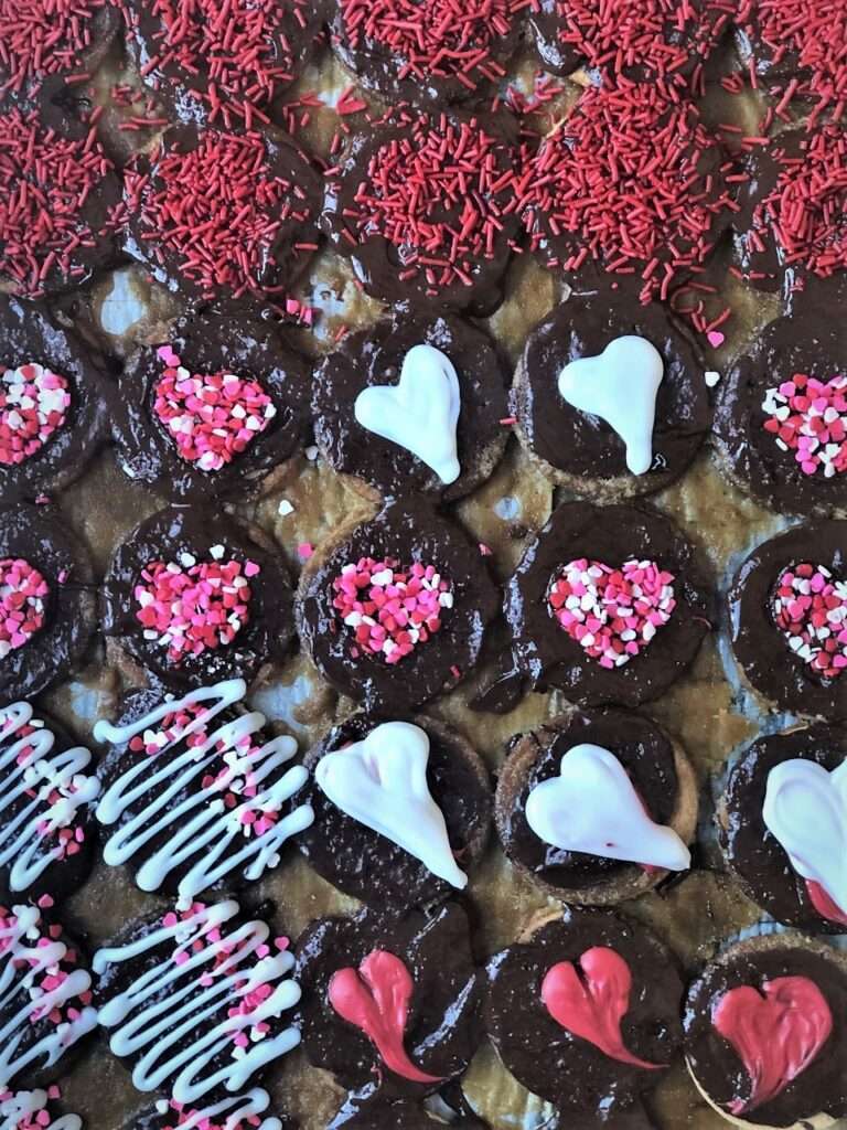valentines cookie bark