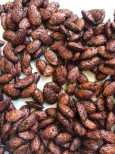 How to Use Spent Coffee Grounds: Mocha Roasted Almonds