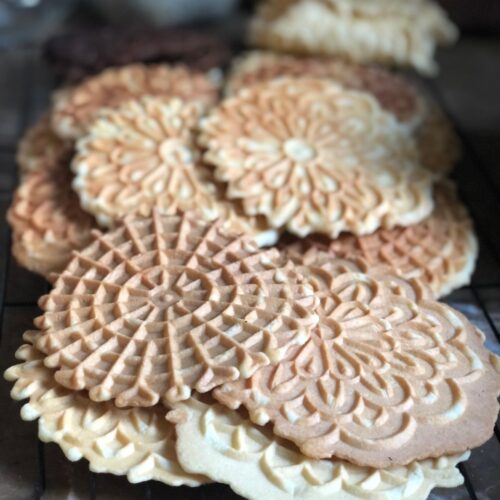 Mother's Day Pizzelle Just Crumbs Blog by Suzie Durigon