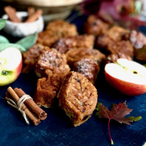 the softest apple spice mini muffins