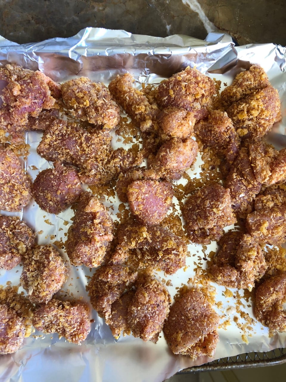 Healthy Homemade Shake and Bake Popcorn Chicken (Air Fry and Oven) Just Crumbs Blog by Suzie Durigon