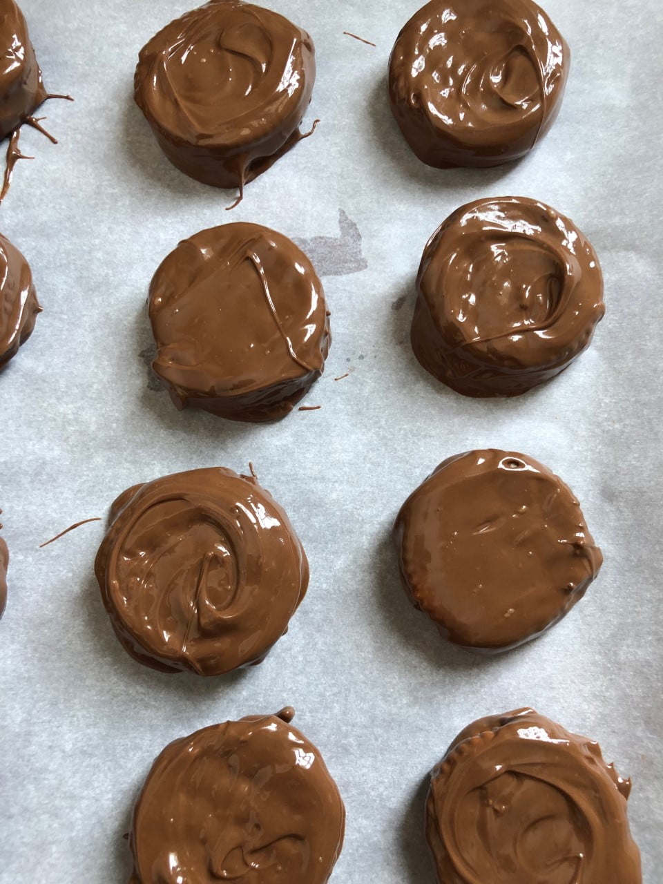 chocolate covered peanut butter caramel Ritz crackers