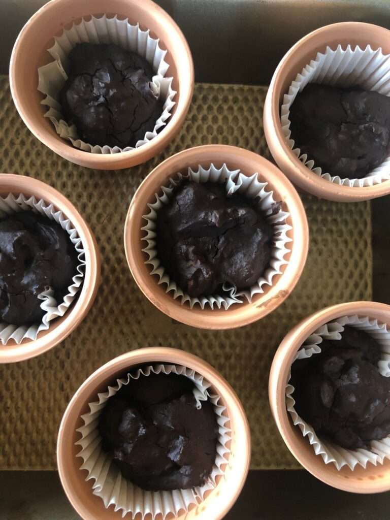 brownie carrot pots
