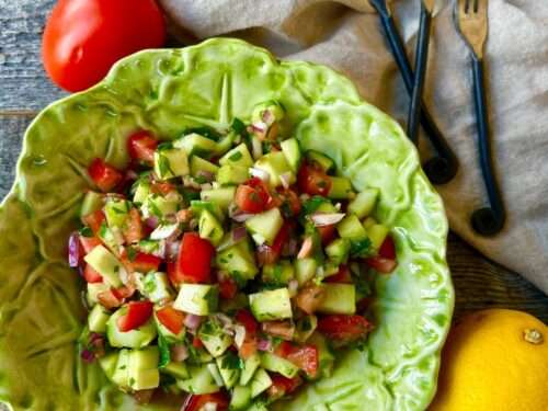 Simple and Healthy Israeli Salad