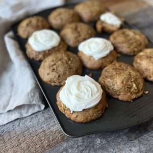 Cream Cheese Filled Moist Zucchini Muffins