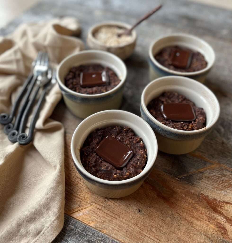 Crazy Healthy High Protein Double Chocolate Oatmeal Cups