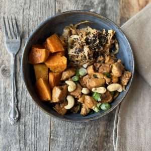 Orange Cashew Honey Chicken