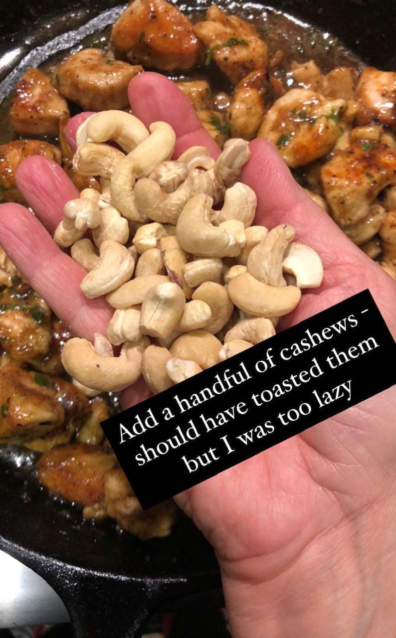 Orange Cashew Honey Chicken